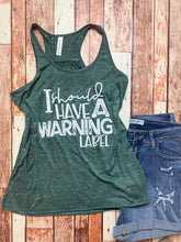 Load image into Gallery viewer, Warning label tank