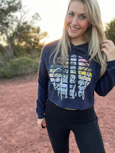 Load image into Gallery viewer, Sunset Addict Crop Sweatshirt
