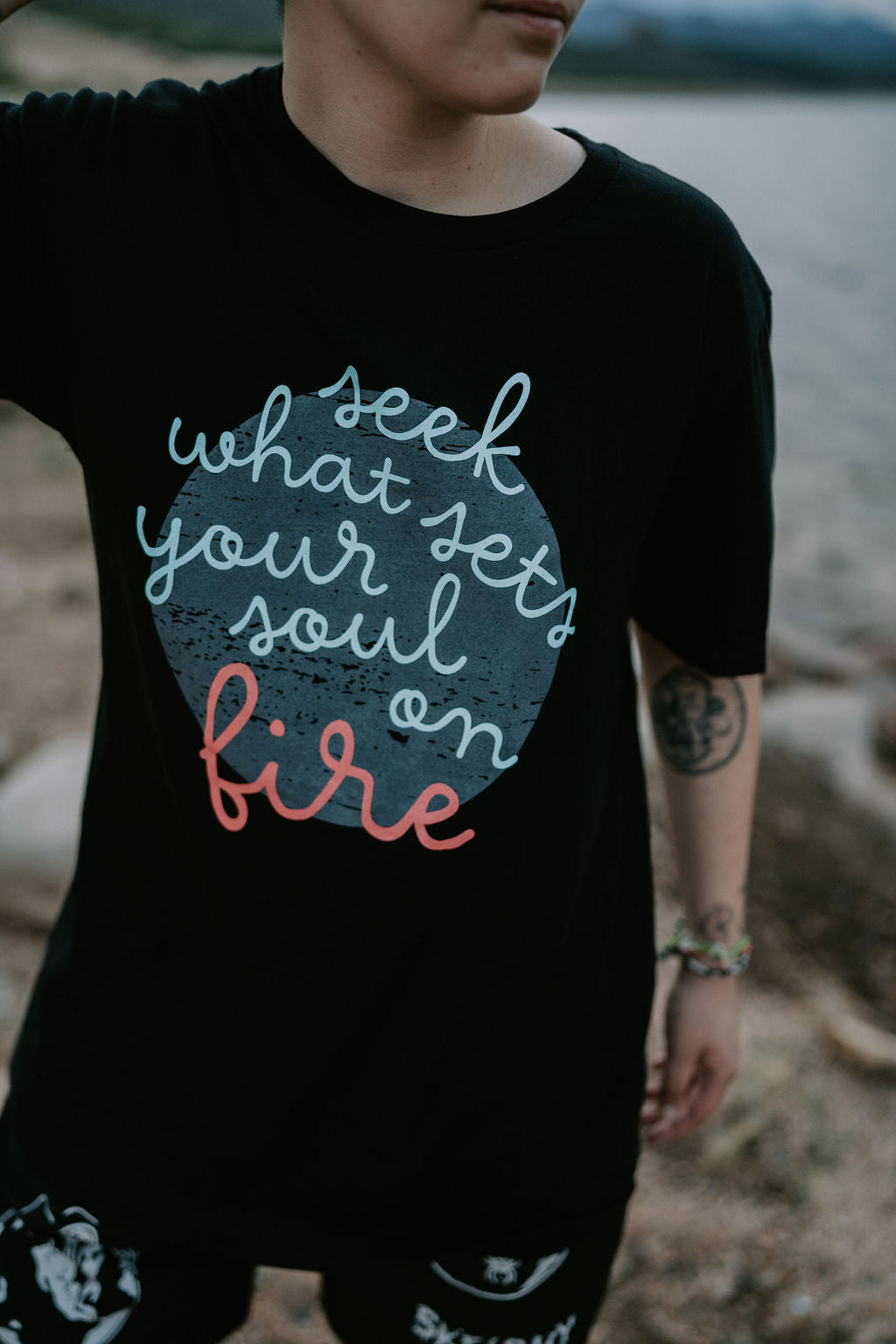 Seek what sets your soul on fire tee